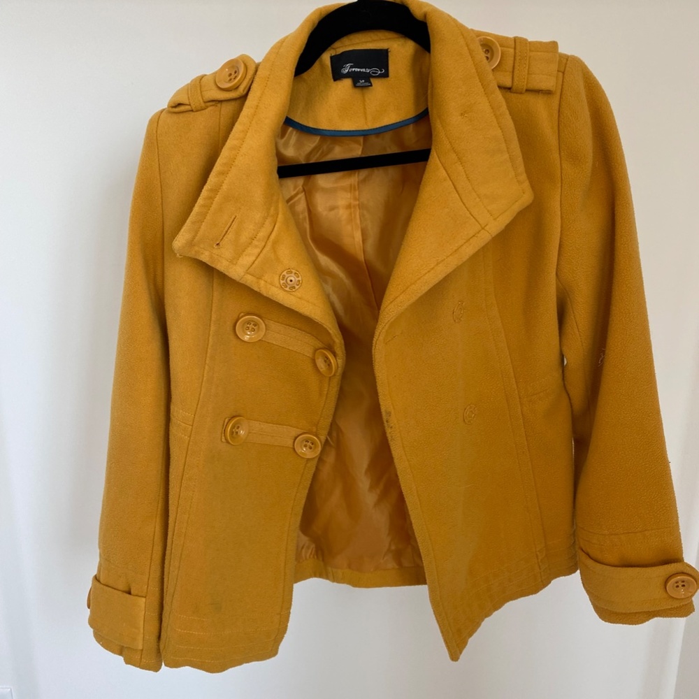 Forever 21 Yellow Jacket Small